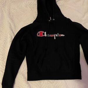Champion Black Hoodie Sweater